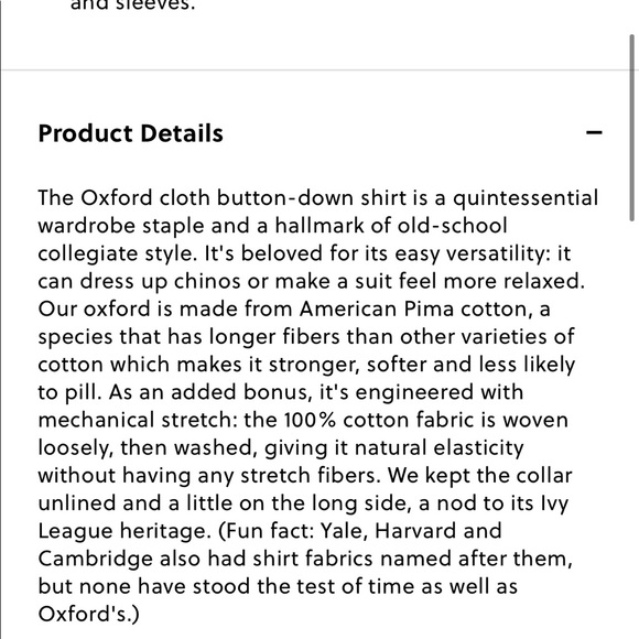 J.Crew men’s Oxford shirt slim - Picture 5 of 5